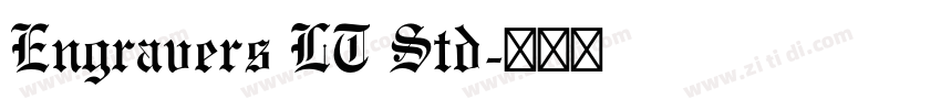 Engravers LT Std字体转换